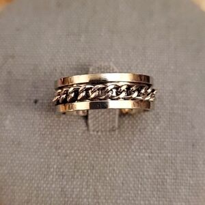 Stainless Steel Rope Chain Wedding Band